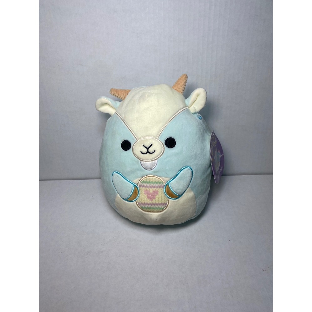 Squishmallows Indigo the Goat 8 Inch Blue Cream Easter Egg Plush NWT‎ Kellytoy